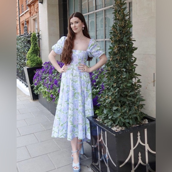 Hill House Matilda Nap Dress in Blue Hydrangea XXS - Picture 2 of 6